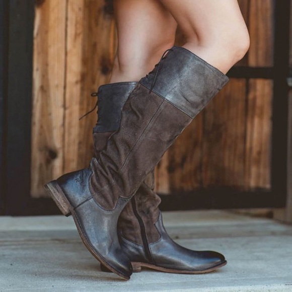 Roan By Bed Stu Natty Gray Leather Tall 